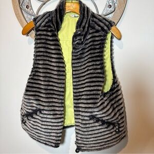 Jamie Sadock Chartreuse / Faux Fur Jacket